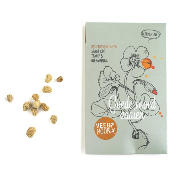 Kaartje Bloemenzaden Goede moed zaaien